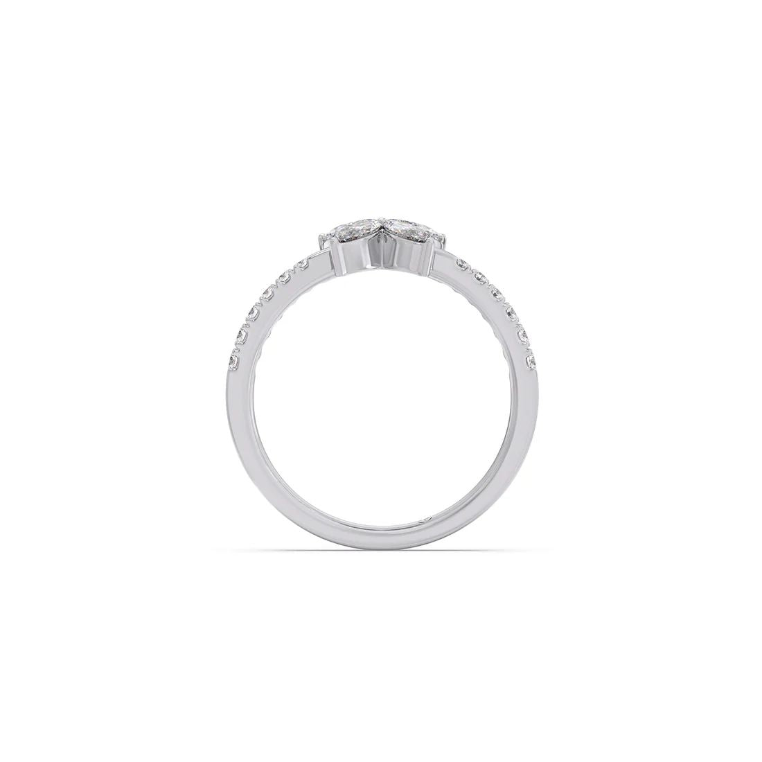 marquise bloom diamond butterfly ring