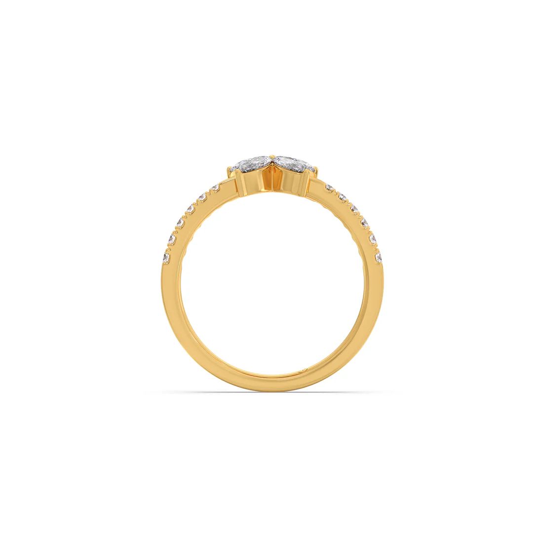 marquise bloom diamond butterfly ring
