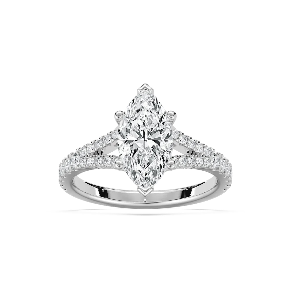 split shank marquise engagement ring
