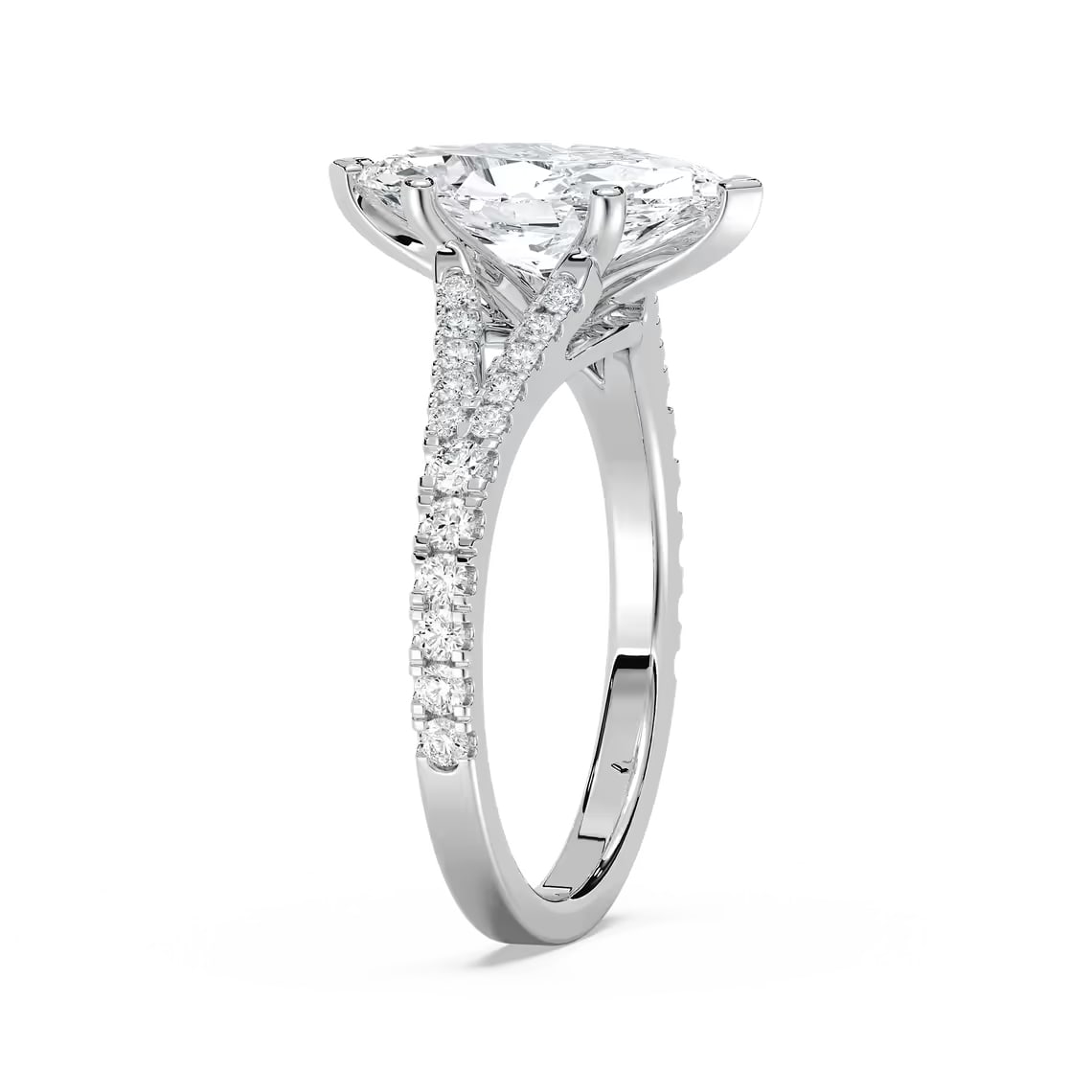 split shank marquise engagement ring