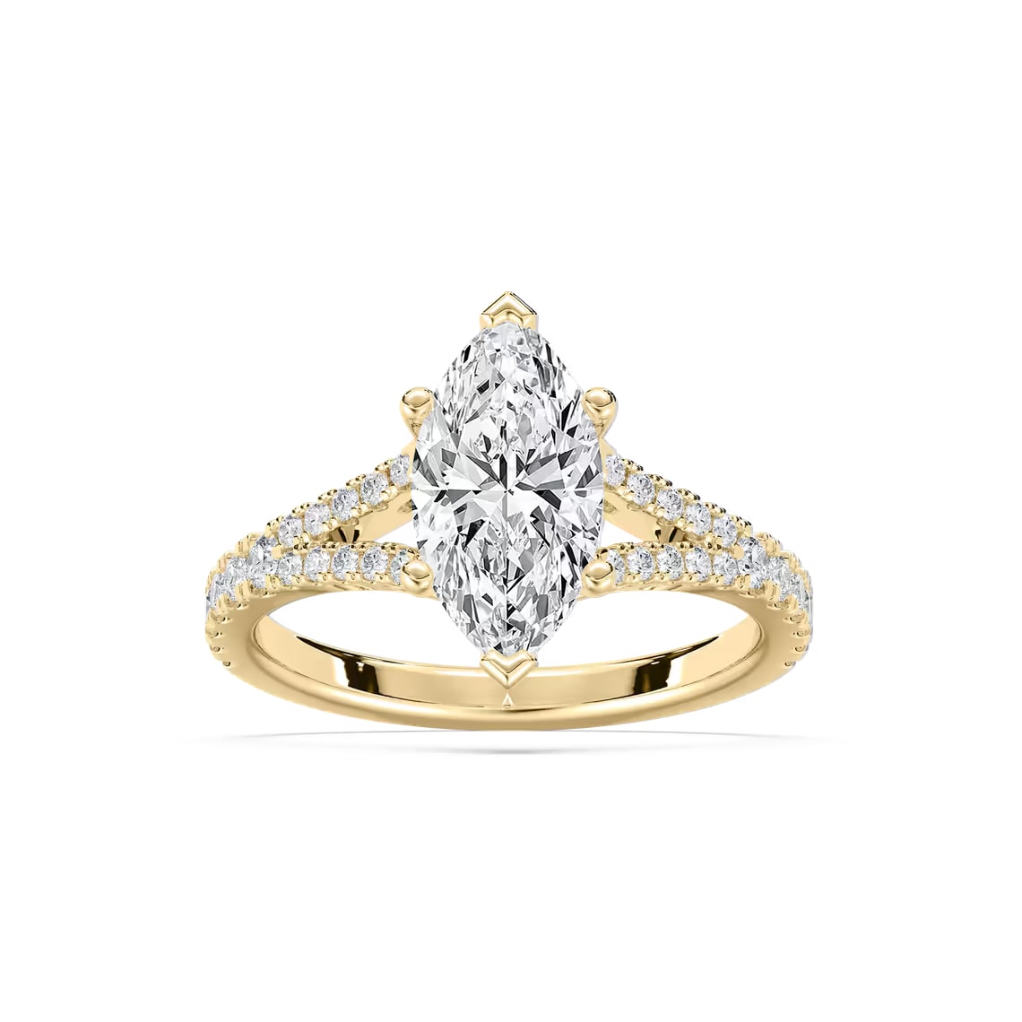 split shank marquise engagement ring