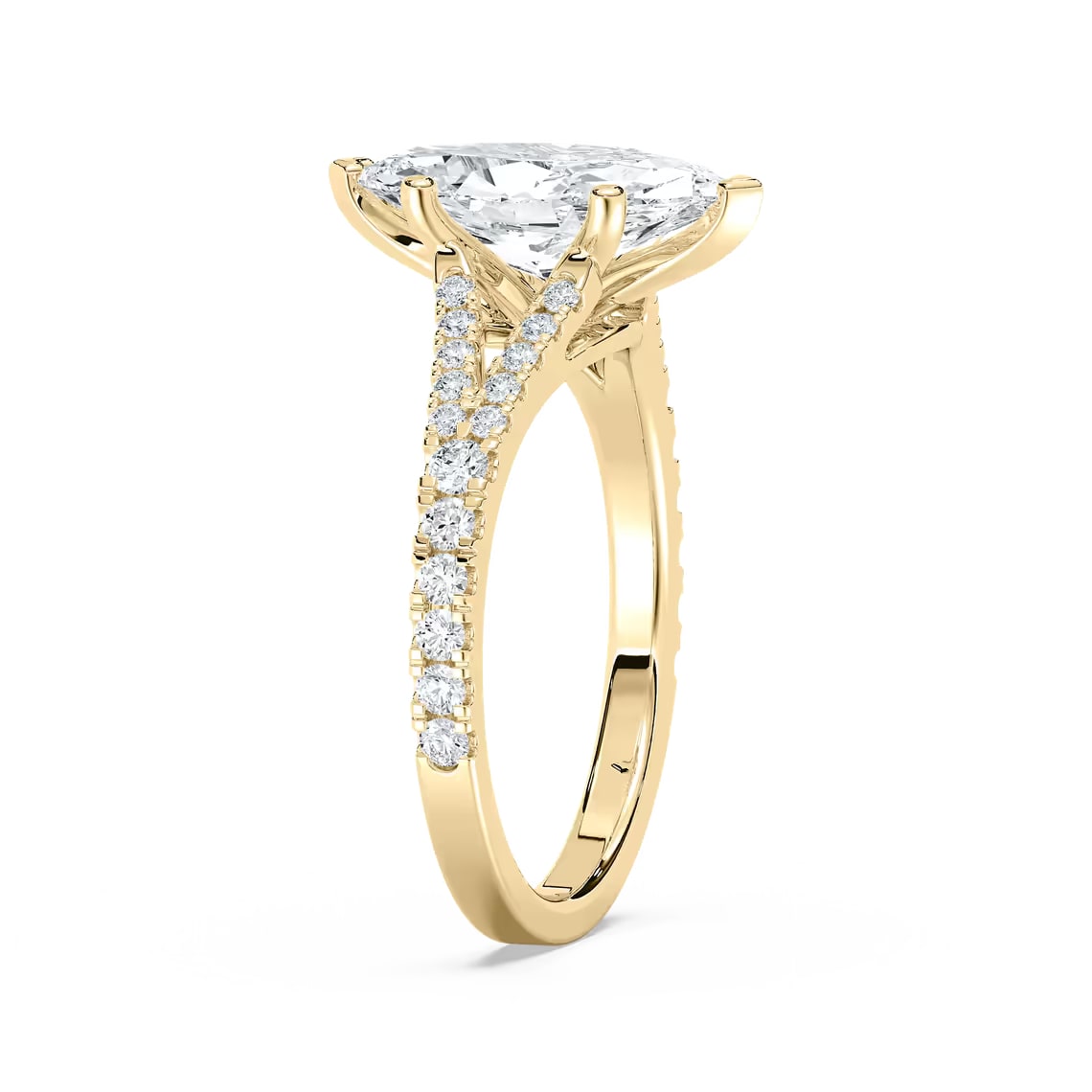 split shank marquise engagement ring